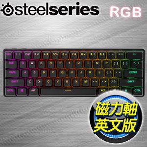 SteelSeries 賽睿 Apex Pro Mini WL 磁力軸 60% RGB無線機械式鍵盤《英文版》