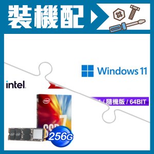 ☆裝機配★ Windows 11 64bit 隨機版《含DVD》+Intel 760p 256G M2 SSD 彩盒全球保固