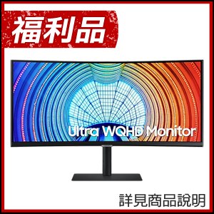 福利品》Samsung 三星 S34A650UXC 34型 21:9曲面電競顯示器螢幕