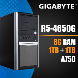 Gigabyte 技嘉 AB4650G A750 8G 桌上型電腦(4650G/8G/1T+1T)