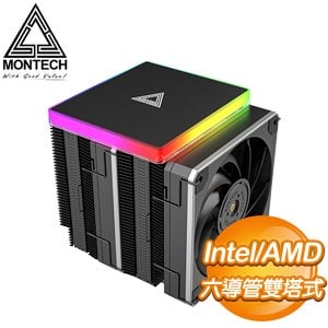 MONTECH 君主 METAL DT24 Premium ARGB上蓋 雙塔CPU散熱器(高158mm)