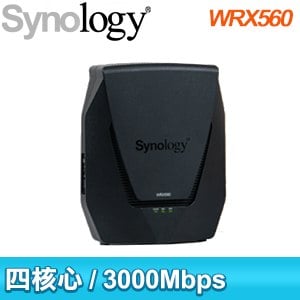 Synology 群暉 WRX560 AX3000 雙頻 Wi-Fi6 Mesh路由器(網路分享器)