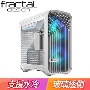 Fractal Design Torrent Compact RGB TG Clear 玻璃透側 E-ATX機殼《白》FD-C-TOR1C-05