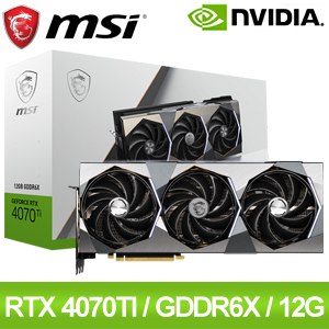 MSI 微星 RTX 4070 Ti SUPRIM X 12G 顯示卡 ★送微星SUPRIM 鼠墊 限量送完為止