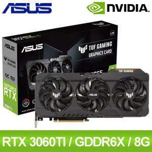 ASUS 華碩TUF-RTX3060TI-O8GD6X-GAMING 顯示卡- AUTOBUY購物中心