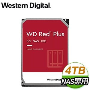 WD 威騰 4TB 3.5吋 5400轉 256M快取 Red Plus 紅標NAS硬碟(WD40EFPX)