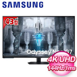 Samsung 三星 S43CG700NC 43型 4K 144Hz G7 Mini LED HDR600 智慧電競螢幕