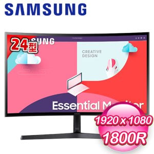 Samsung 三星 S24C366EAC 24型 1800R曲面螢幕