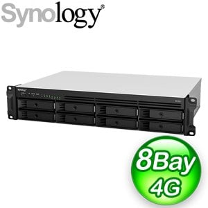 Synology 群暉 RS1221+ 機架式網路儲存伺服器 (2U)