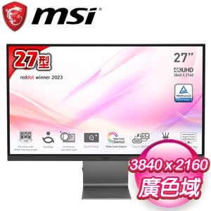 MSI 微星 Modern MD271UL 27型 4K IPS專業螢幕