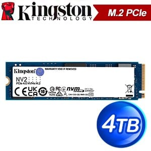 Kingston 金士頓 NV2 4TB M.2 PCIe SSD固態硬碟【三年保】(讀:3500M/寫:2800M)