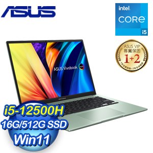 ASUS 華碩 S3402ZA-0232E12500H 14吋筆記型電腦《初心綠》(i5-12500H/16G/512G SSD/Win11)