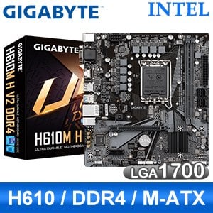 Gigabyte 技嘉 H610M H V2 DDR4 LGA1700主機板 (M-ATX/3+1年保)
