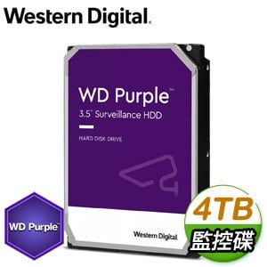 WD 威騰 4TB 3.5吋 5400轉 256MB快取 紫標 監控硬碟(WD43PURZ-3Y)