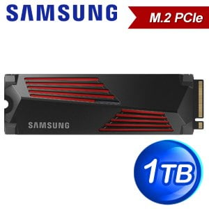 Samsung 三星 990 PRO 含散熱片 1TB NVMe M.2 2280 PCIe SSD(讀:7450M/寫:6900M) 台灣代理商貨