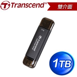Transcend 創見 ESD310C 1TB USB Type-A/Type-C雙介面 外接SSD行動固態硬碟