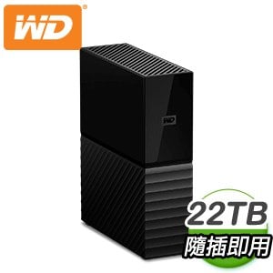 WD 威騰 My Book 22TB 3.5吋外接硬碟(WDBBGB0220HBK-SESN)