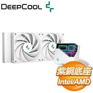 DEEPCOOL 九州風神 LT520 WH 240 一體式水冷 CPU散熱器《白》