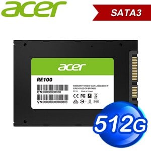 ACER 宏碁 RE100 512G 2.5吋 SSD固態硬碟(讀:562M/寫:529M)