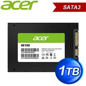 ACER 宏碁 RE100 1TB 2.5吋 SSD固態硬碟(讀:557M/寫:515M)