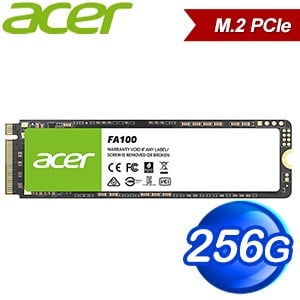ACER 宏碁 FA100 256G M.2 PCIe Gen3x4 SSD固態硬碟(讀:1950M/寫:1300M)