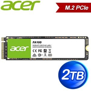 ACER 宏碁 FA100 2TB M.2 PCIe Gen3x4 SSD固態硬碟(讀:3150M/寫:2600M)