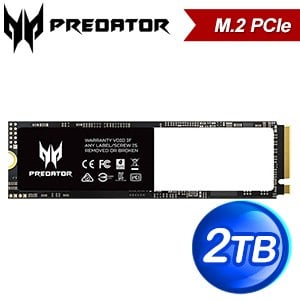 ACER 宏碁 Predator GM3500 2TB M.2 PCIe Gen3x4 SSD固態硬碟(讀:3400M/寫:3000M)