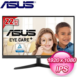 ASUS 華碩 VY229HE 22型 IPS 抗菌護眼螢幕
