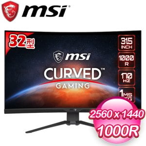 MSI 微星 MAG 325CQRF QD 32型 170Hz 2K 曲面電競螢幕