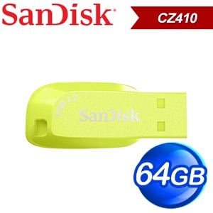 SanDisk CZ410 Ultra Shift 64GB U3隨身碟《營火黃》(讀取100MB/s)