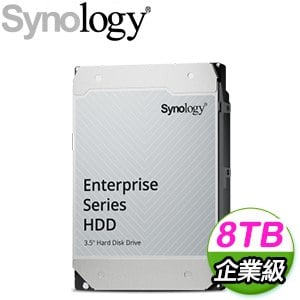 Synology 群暉 HAT5310 企業級 8TB 3.5吋 7200轉 256MB NAS硬碟(5年保)
