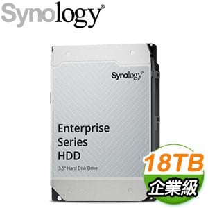 Synology 群暉 HAT5310 企業級 18TB 3.5吋 7200轉 256MB NAS硬碟(5年保)