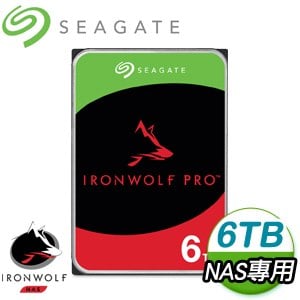 Seagate 希捷 那嘶狼 IronWolf PRO 6TB 7200轉 NAS專用硬碟(ST6000NT001-5Y)