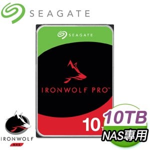 Seagate 希捷 那嘶狼 IronWolf PRO 10TB 7200轉 NAS專用硬碟(ST10000NT001-5Y)