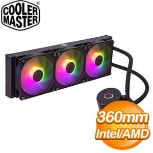 Cooler Master 酷碼 MasterLiquid 360L Core ARGB 水冷散熱器《黑》MLW-D36M-A18PZ-R1