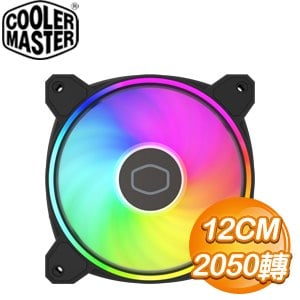 Cooler Master 酷碼 MasterFan MF120 HALO2 ARGB 雙環燈效 PWM 2050轉 機殼風扇《黑》MFL-B2DN-21NP2-R2