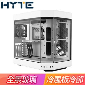 HYTE Y60 全景玻璃透側 PCIe 4.0 E-ATX機殼《白》(顯卡長37.5/CPU高16)