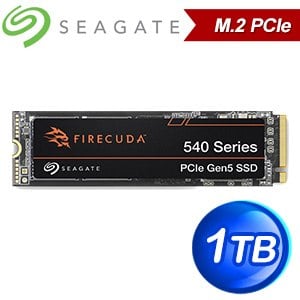 Seagate 希捷 FireCuda 540 火梭魚 1TB M.2 2880 PCIE Gen5 SSD(讀:9500M/寫:8500M) ZP1000GM3A004