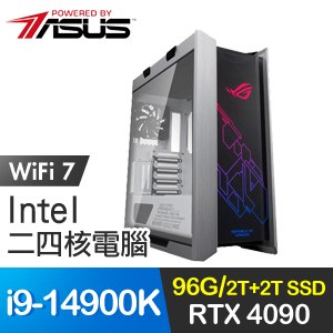 華碩系列【白龍神焰】i9-14900K二十四核 RTX4090 ROG電腦(96G/2T+2T SSD)
