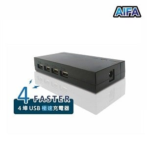 AIFA 艾法 4 孔USB車用快充 4 FASTER