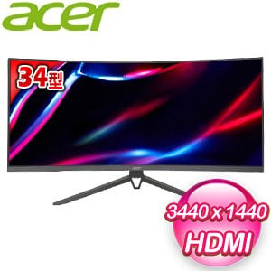 ACER 宏碁 ED343CUR V3 34型 2K 180Hz 曲面電競螢幕