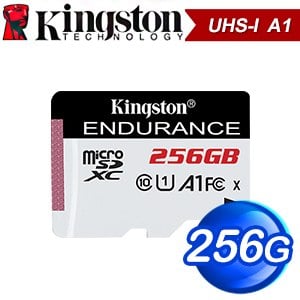 Kingston 金士頓 High Endurance 256GB MicroSDXC A1 記憶卡(R90MB/W30MB) SDCE/256GB