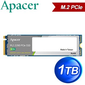Apacer 宇瞻 PP3480 1TB M.2 PCIe NAS SSD(讀:2425M/寫:2070M)