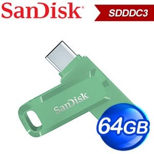 SanDisk Ultra Go USB 64G TypeC+A雙用OTG隨身碟 SDDDC3 64G《草本綠》