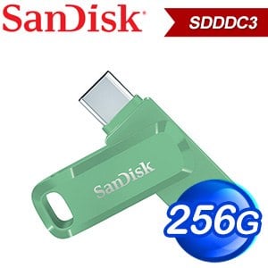 SanDisk Ultra Go USB 256G TypeC+A雙用OTG隨身碟 SDDDC3 256G《草本綠》