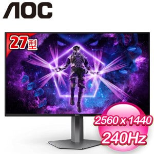AOC AG276QZD 27型 OLED 2K 240Hz 電競螢幕