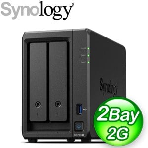 【升級五年保】Synology 群暉 DS723+ 2Bay NAS網路儲存伺服器