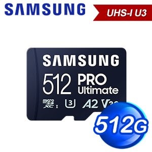 Samsung 三星 PRO Ultimate microSDXC UHS-I(U3) 512G記憶卡(MB-MY512SA/WW)