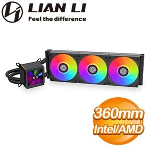 LIAN LI 聯力 Galahad II LCD 360 ARGB 水冷散熱器《黑》