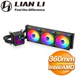 LIAN LI 聯力 Galahad II LCD SL-INF 360 ARGB 水冷散熱器《黑》